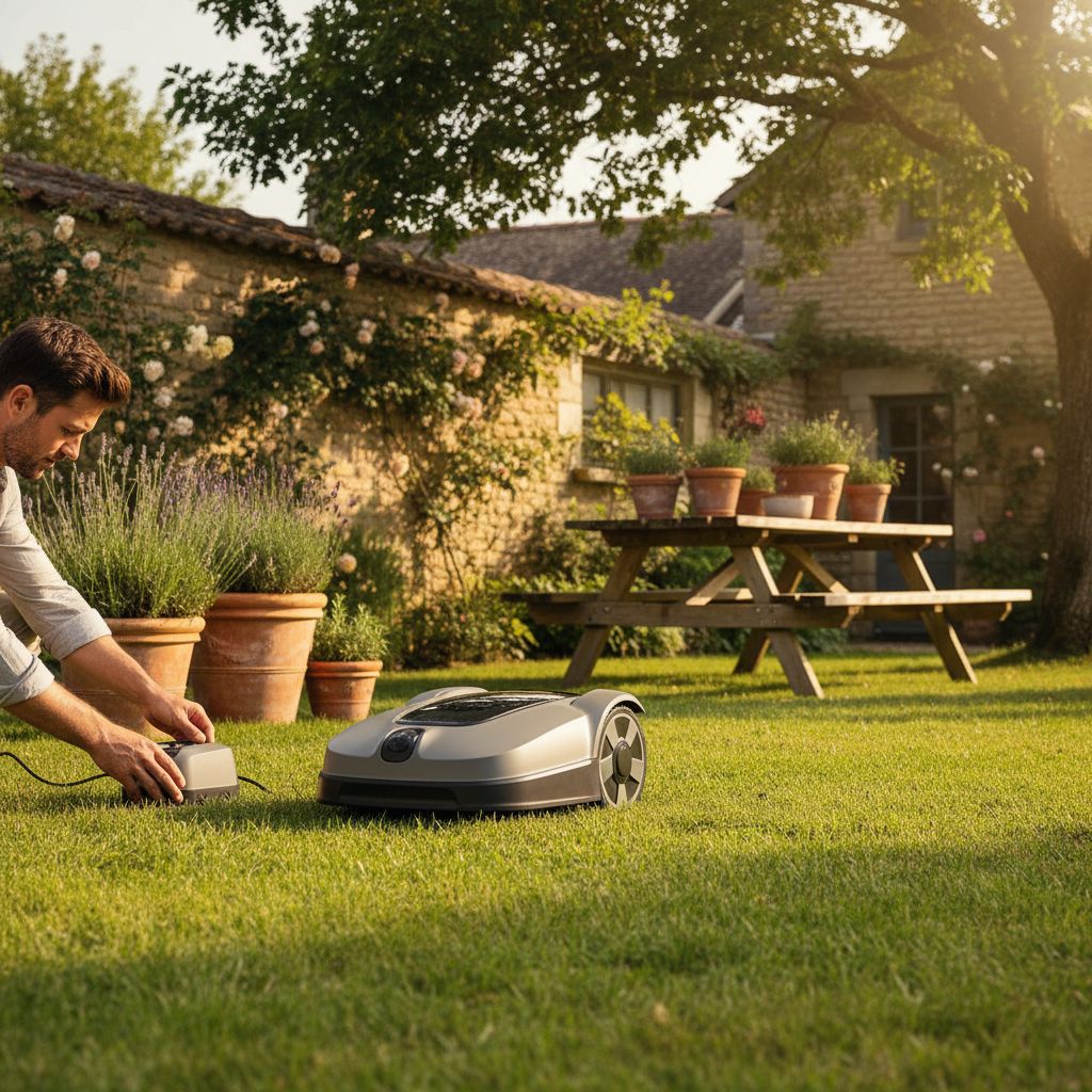 Robot tondeuse sous les arbres : quelle navigation choisir ?